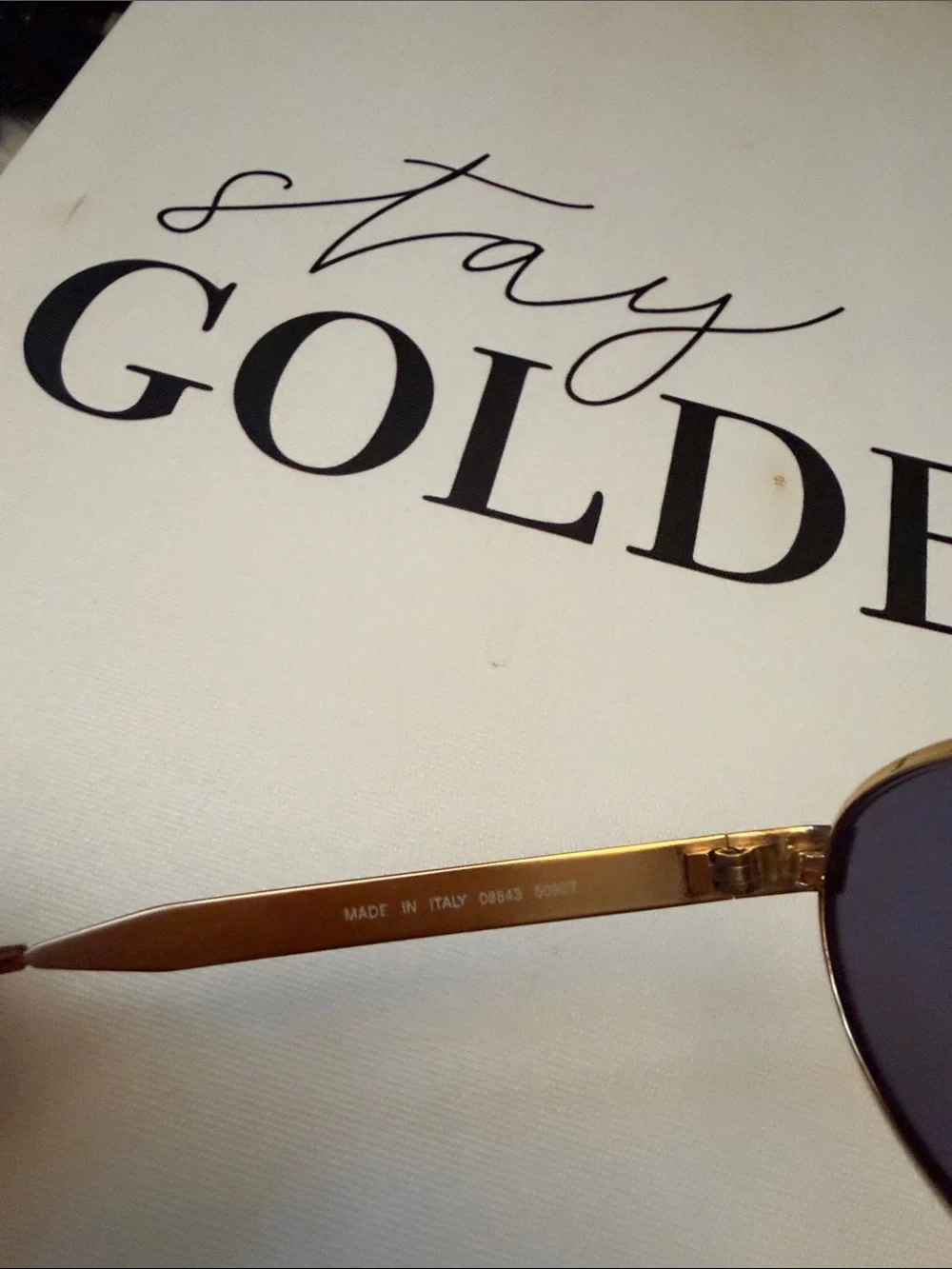 Vintage CHANEL Gold Frame Sunglasses